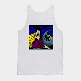 Painting of "Medusa in Venusian Light" in Henri Matisse Style Tank Top